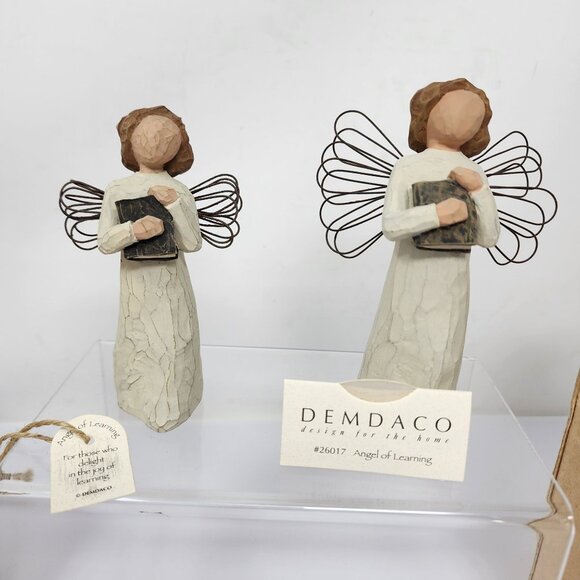 Willow Tree Angel Of Learning Figurine & Ornament Set By Susan Lordi Demdaco - Picture 1 of 8